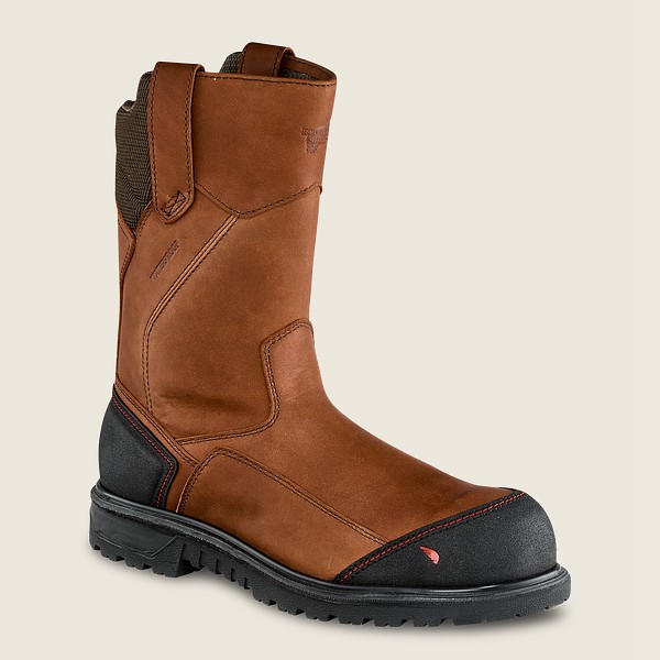 Bottes de Sécurité Red Wing - Brnr Xp - 11-Inch Waterproof Toe Pull-On - Marron/Noir - Homme 823VTKX